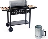sweeek - Houtskoolbarbecue met aanmaakschoorsteen, alfred, 113x 36x 92cm