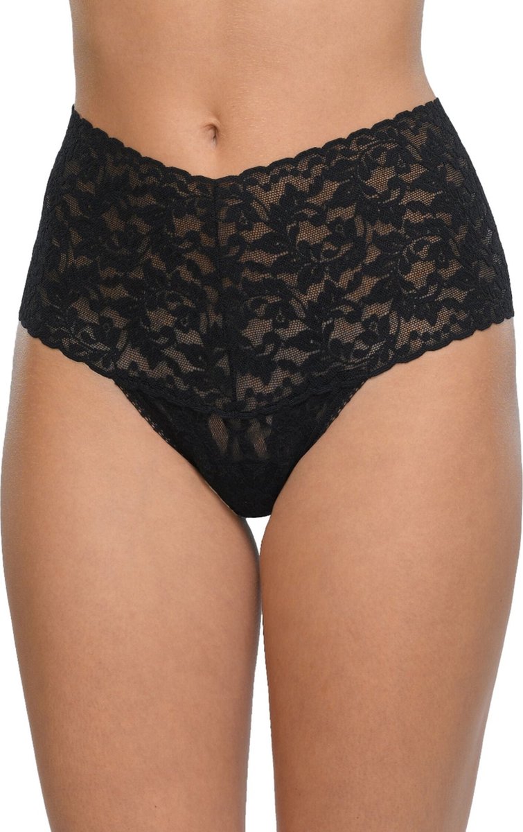 Hanky Panky Retro Thong - 9K1926P - Zwart - One size - XS tot XL