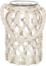 Beliani JALEBI - Lanterne - blanc - verre