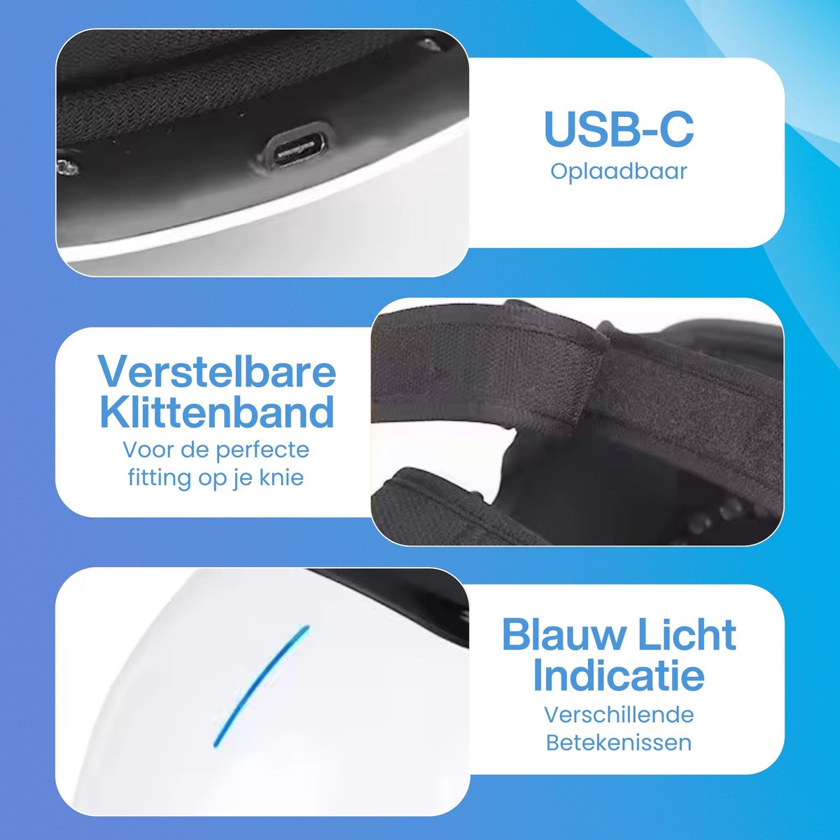 Knie Infrarood Knie Massage Apparaat met Warmtetherapie - afbeelding 2