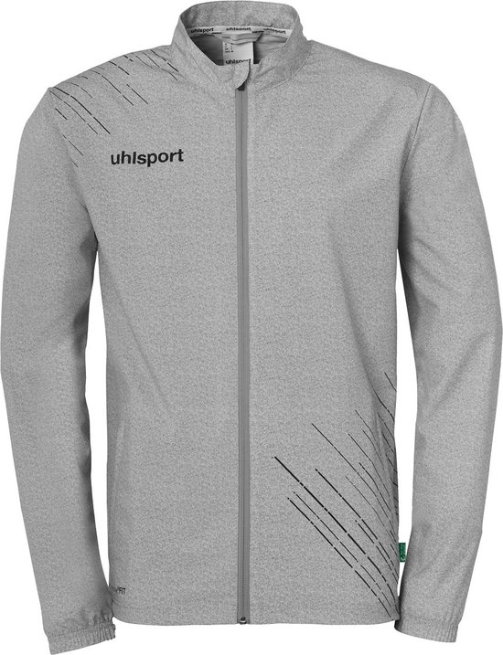 Uhlsport Score 26 Evo Presentatiejack Kinderen - Donkergrijs Gemeleerd / Zwart | Maat: 140