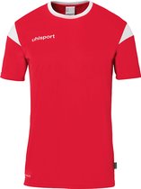 Uhlsport Squad 27 Shirt Korte Mouw Kinderen - Rood / Wit | Maat: 152