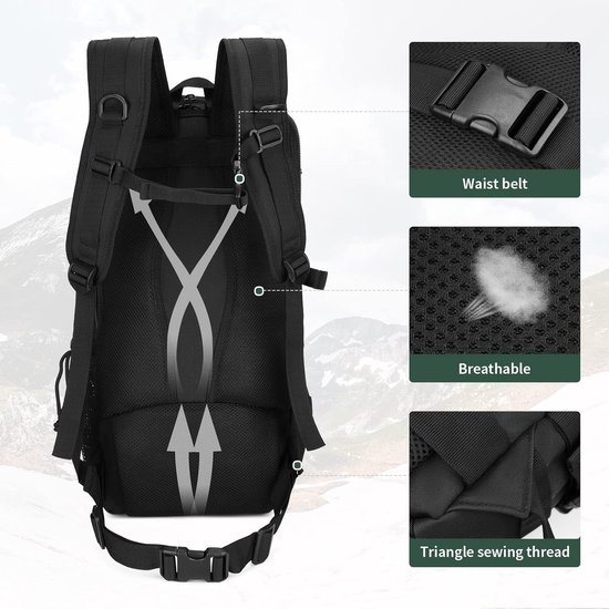 YuHan Rucksack im Militär-/Armee-Stil für Trekking Palestine
