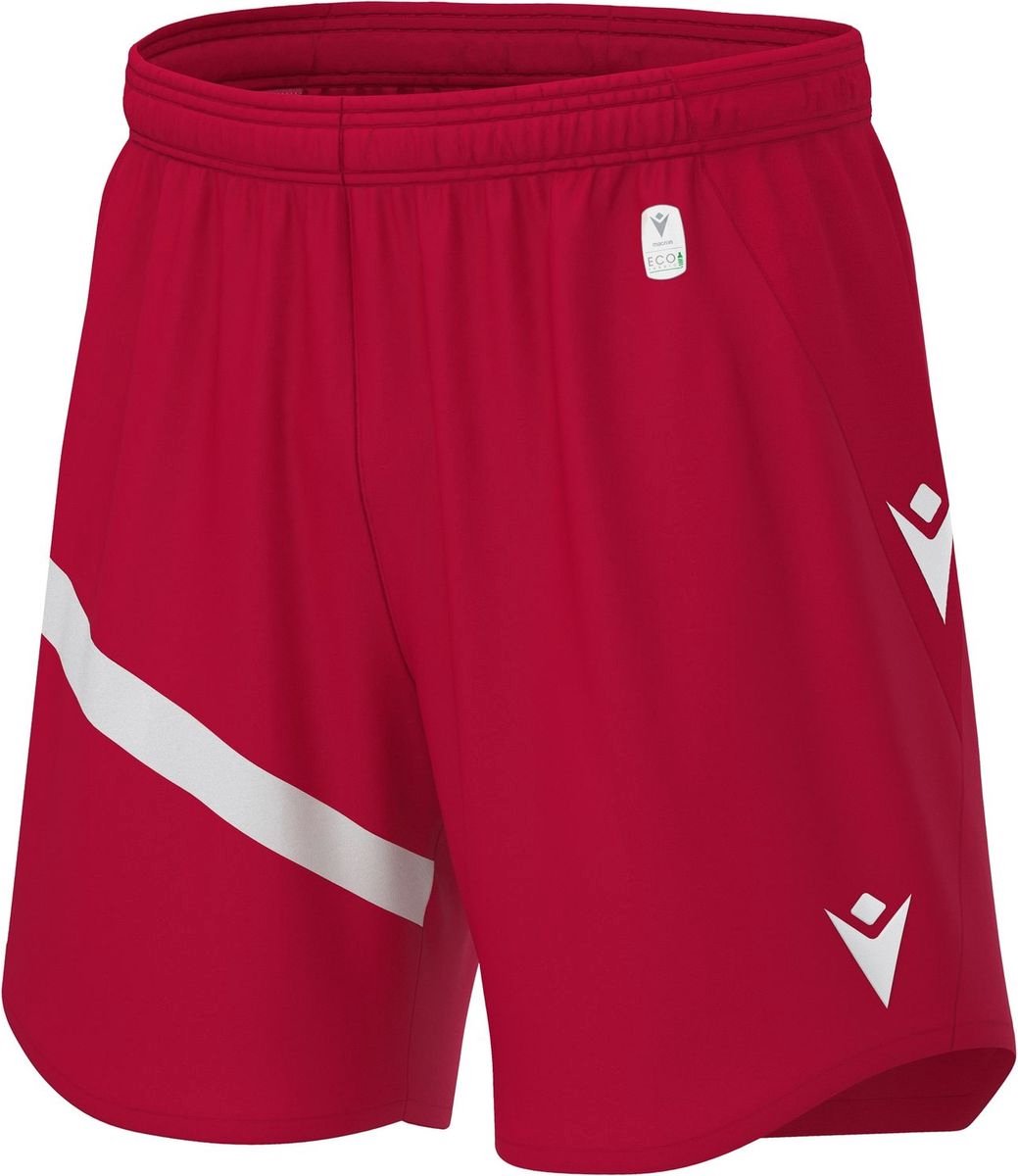Macron Shen Eco Short Heren - Rood / Wit | Maat: L