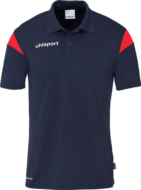 Uhlsport Squad 27 Polo Heren - Marine / Rood | Maat: M