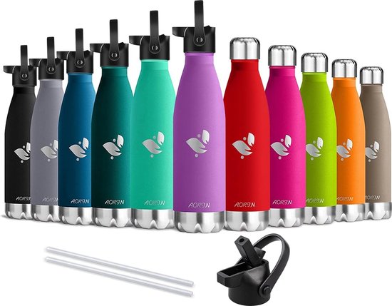 GeïSoleerde Waterfles, 1 Liter Waterfles, Bpa-Vrij, Waterfles Met GeïSoleerde Waterfles, 1 Liter Waterfles, Bpa-Vrij, Waterfles Met