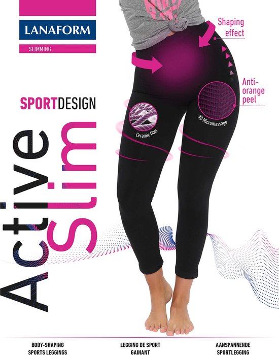 Lanaform - Active Slim (S) - Afslankbroek - Sportleggings - Sport Shapewear - Afslankende Legging - Push Up Legging - Sportbroek Dames van Merkloos — afbeelding 4