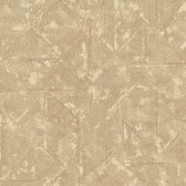 Exclusief luxe behang Profhome 369745-GU vliesbehang licht gestructureerd design mat beige bruin goud 5,33 m2