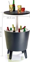 Keter Coolbar Partytafel - 49,5x49,5x57cm-84.5cm - 30 L - Antraciet