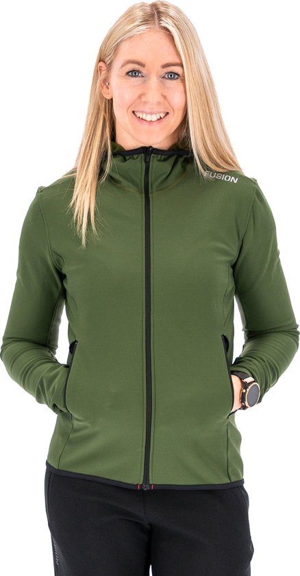 Fusion RECHARGE HOODIE WOMENS - Fitness trui - Groen - Dames
