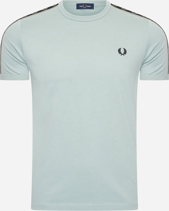 Fred Perry Contrast tape ringer t-shirt - slvblu warmgrey