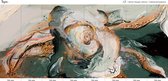synchronisation | Miriam Vleugels - Papier peint - Fleur Cosmique - 600 cm de large - 265 cm de haut