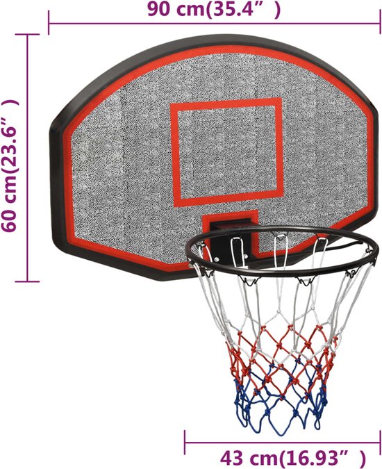Basketbalbord 120 x 90 cm Thermisch verzinkt staal kopen? Geluidsarm