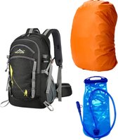 Avoir Avoir®-Multifunctionele Rugzak -Backpacks-Waterzak en Regenhoes -Zwart-35L Backpack-Hiking-Backpack- Complete Oplossing voor Outdoor Avonturen - Duurzaam en Comfortabel - Verkrijgbaar bij Bol.com