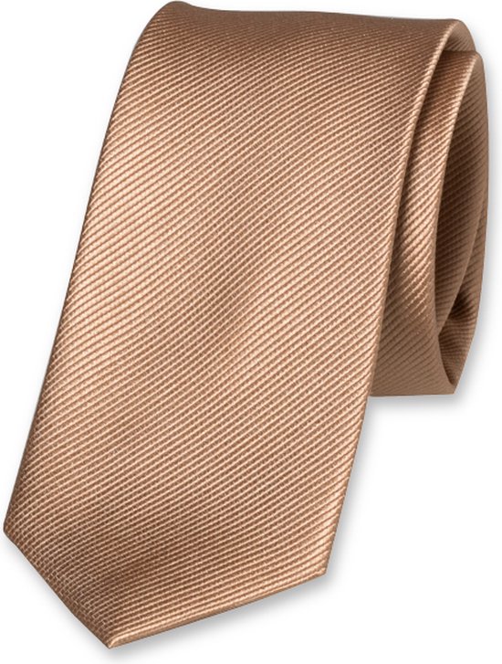 Cravate étroite EL Cravatte - Beige - 100% Soie