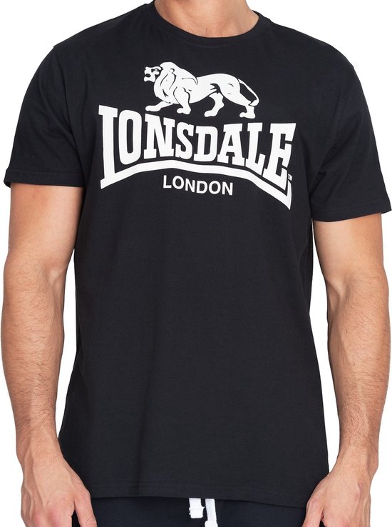 Lonsdale T-Shirt Classic Ancien Logo Zwart - Taille : S