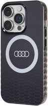 Audi IML Big Logo Back Case (MagSafe Compatible) - Geschikt voor Apple iPhone 14 Pro (6.1") - Zwart