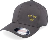 Hatstore- Tre Kronor Side Panel Dark Grey Flexfit - Iconic Cap