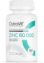 Mineralen - OstroVit Zink 60.000 90 tabletten - Zinc