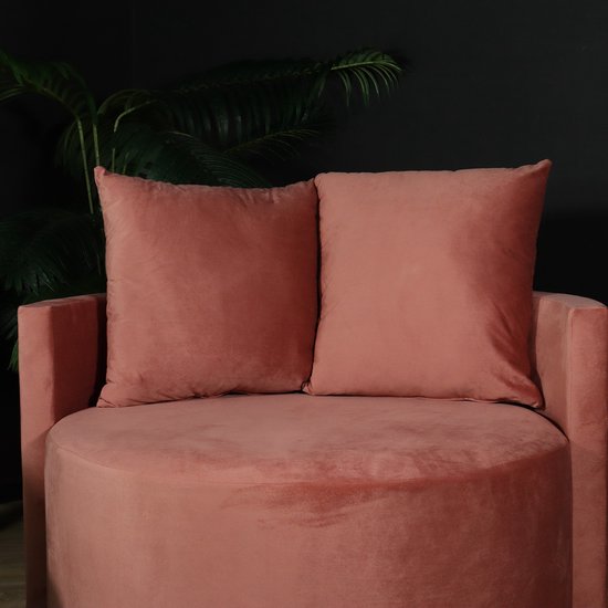 Fauteuil causeuse velours vieux rose fauteuil pivotant