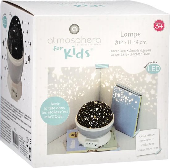 Atmosphera Nachtlamp kinderkamer sterren projector - 3 standen - 360 graden - galaxy projector sterrenhemel - roze van Atmosphera — afbeelding 3