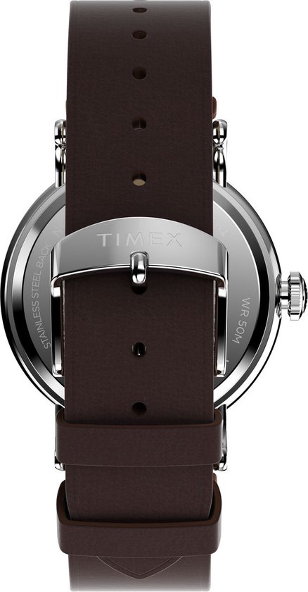 Timex Standard TW2W20300 Horloge - Leer - Bruin - Ø 40 mm