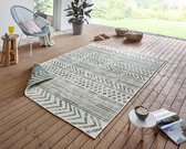 Flycarpets Omkeerbaar Vloerkleed - Biri - Groen / Creme - 240x340 cm