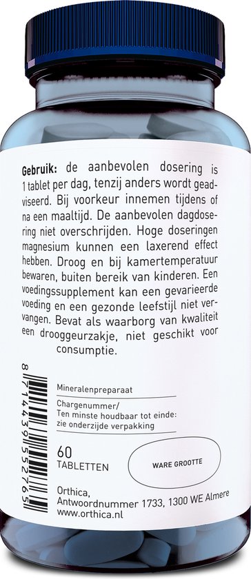 Orthica Magnesium-400 - hoge dosering - 60 tabletten