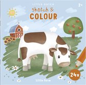 Little Dutch kleurboek Little Farm - creatief peuter kleuter speelgoed - cadeautip - vakantieboek