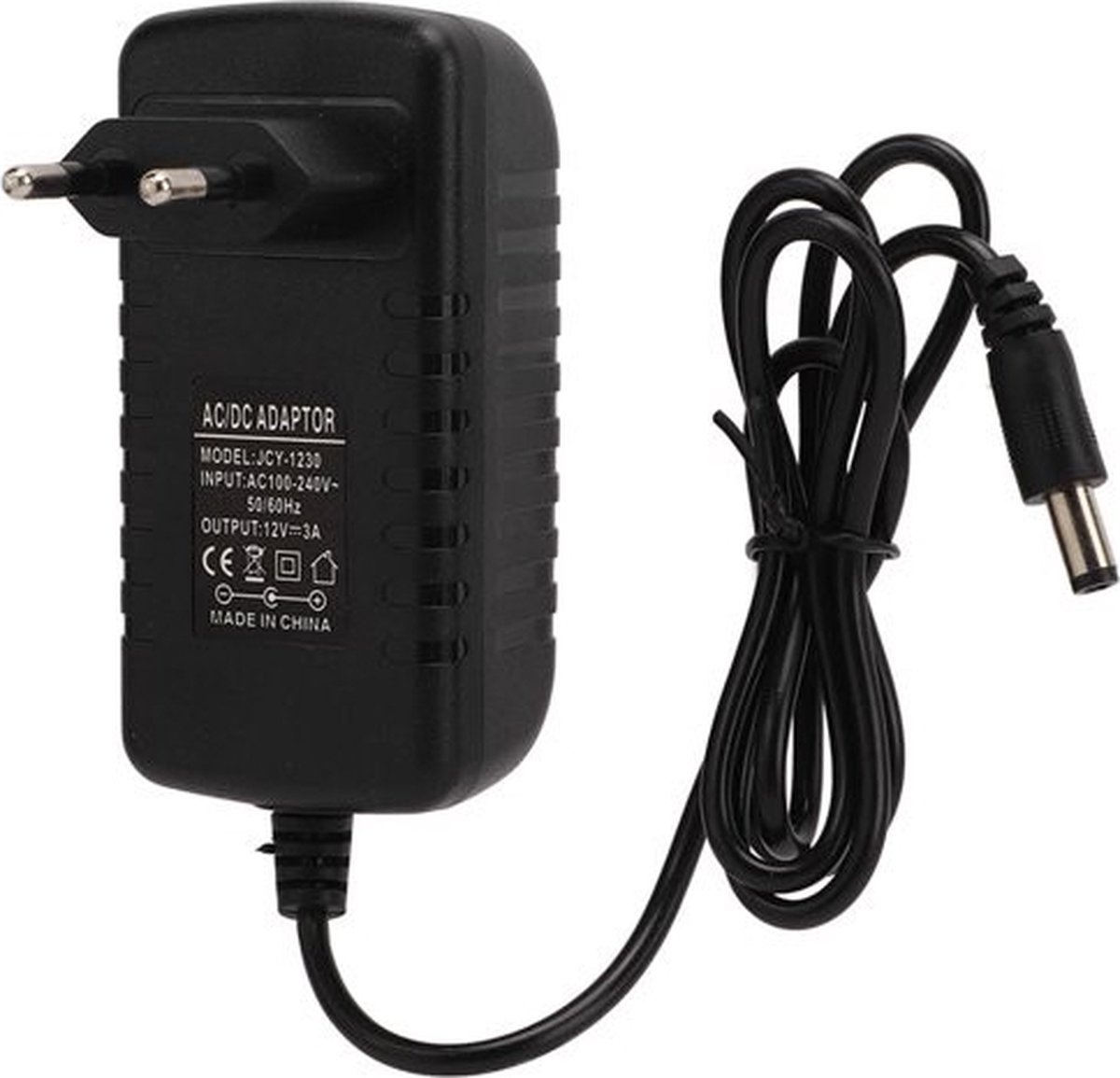 DrPhone VA2 Voeding Adapter AC/DC - 12V 2A - Universele Lader – 50/60hz – Plug 5.5mm x 2.5mm – Zwart — afbeelding 3