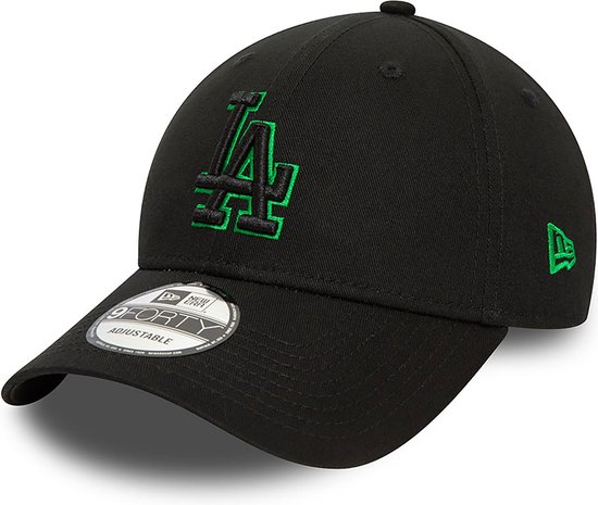 New Era - LA Dodgers Team Outline Black 9FORTY Adjustable Cap