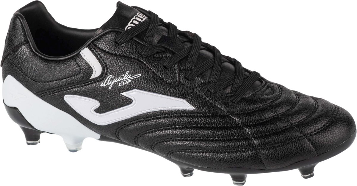 Zwarte Joma Aguila Cup 2401 FG voetbalschoenen voor mannen, maat 43,5, van synthetisch leder met kurken zool.