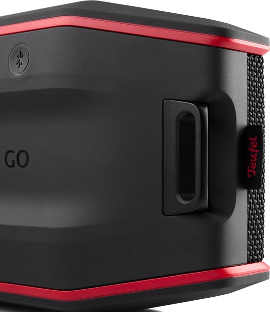 Teufel ROCKSTER GO 2 - Portable bluetooth stereospeaker - Waterdicht IPX67 - black & red van Teufel — afbeelding 3