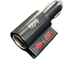 Sigarettenaansteker Auto Splitter 1 Plug Met 2 USB Autolader Poorten