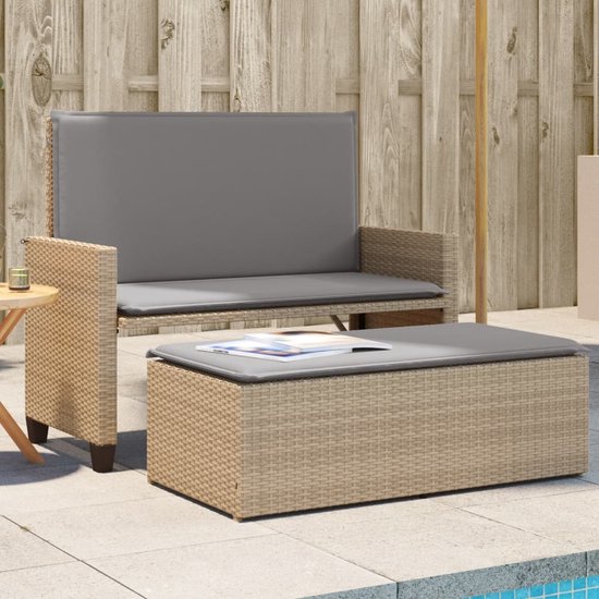 vidaXL-Tuinbank-met-kussens-en-voetenbank-poly-rattan-beige