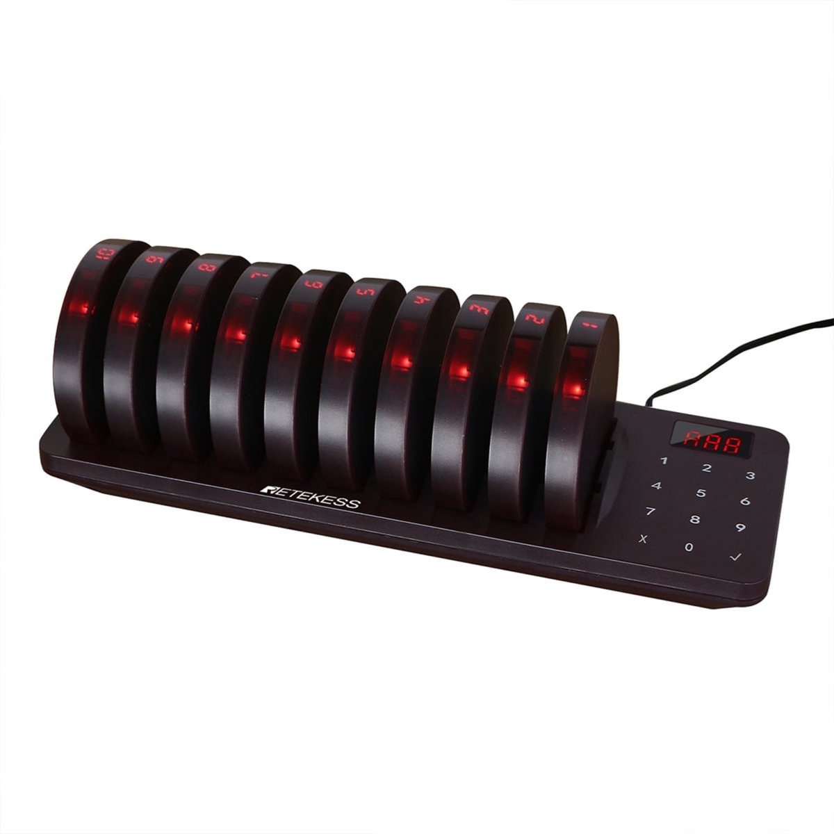 Retekess Gasten Oproepsysteem - 10 Ontvangers - Draadloos - Groot Bereik - Compact Design