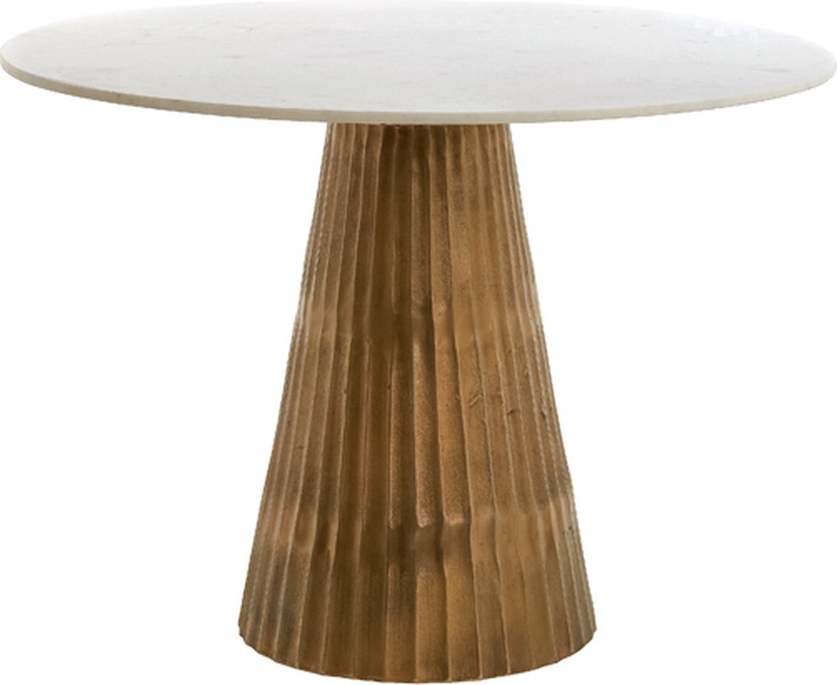 Light & Living Tafel LEYDA - Ø100x78cm - Wit