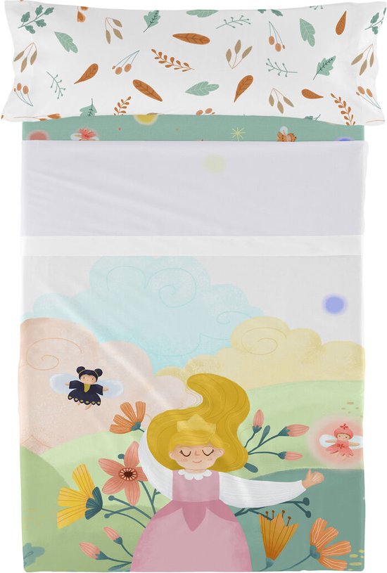 Set beddengoed HappyFriday Mr Fox Dreaming Multicolour Bed van 80/90 2 Onderdelen