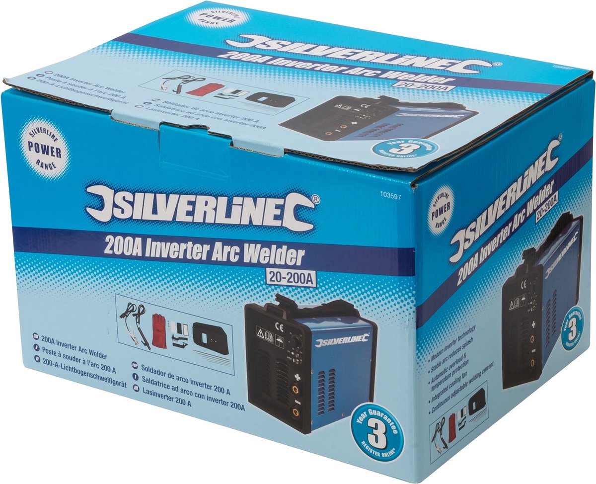 Silverline 200A Lasapparaat - elektrode – foto 5