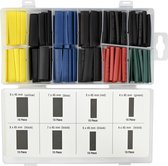 Assortiment de couleurs de tubes thermorétractables de 120 pièces dans une boîte de rangement solide