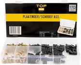 Topgear Plaatmoer/Schroef Assortimentsbox - 170 delig