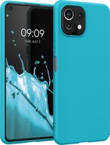 kwmobile telefoonhoesje geschikt voor Xiaomi 11 Lite (5G) NE / Mi 11 Lite (5G) - Hoesje voor smartphone - Back cover in ijsblauw