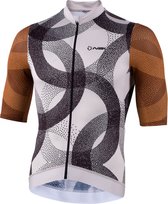 Nalini Heren Fietsshirt korte mouwen - wielrenshirt Grijs Bruin - MINNESOTA JERSEY Grey Brown - XXL