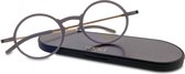 Read Eyewear CHAP33U Leesbril +1.50 - Soft grey - Rond montuur - Incl. aluminium hardcase