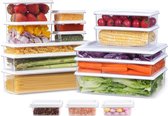 Ensemble de conteneurs de stockage des aliments, 16 pièces, réfrigérateur, conteneur de stockage des aliments, conteneur hermétique avec étiquettes et épingles
