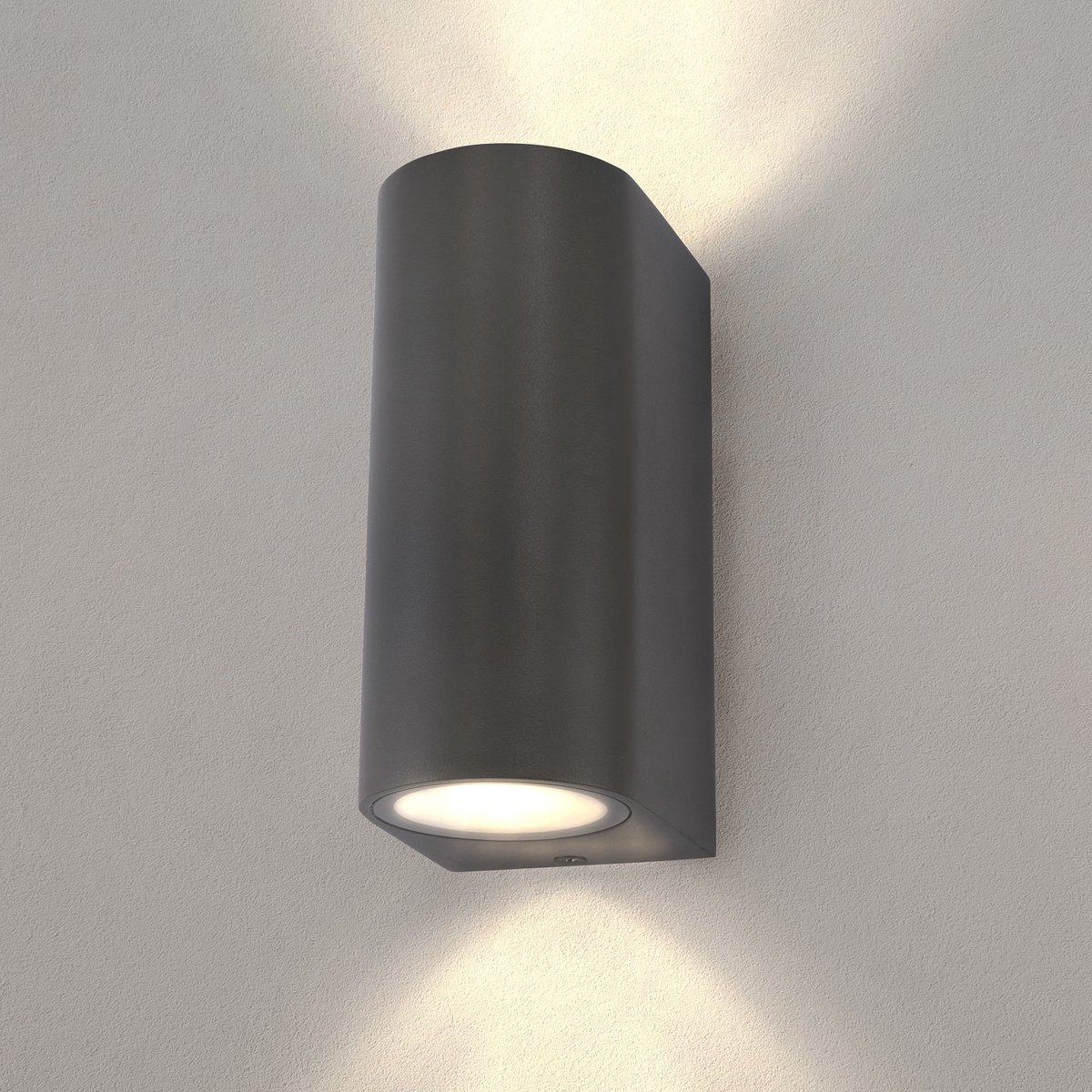 Ledvion - LED Wandlamp Dimbaar - 5W - 2700K - Antraciet - GU10 - IP54