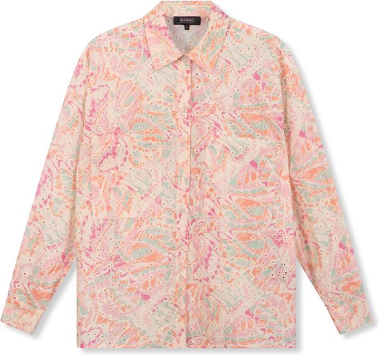 Refined Department Broiderie blouse JAZZY Soft Pink - Maat XS