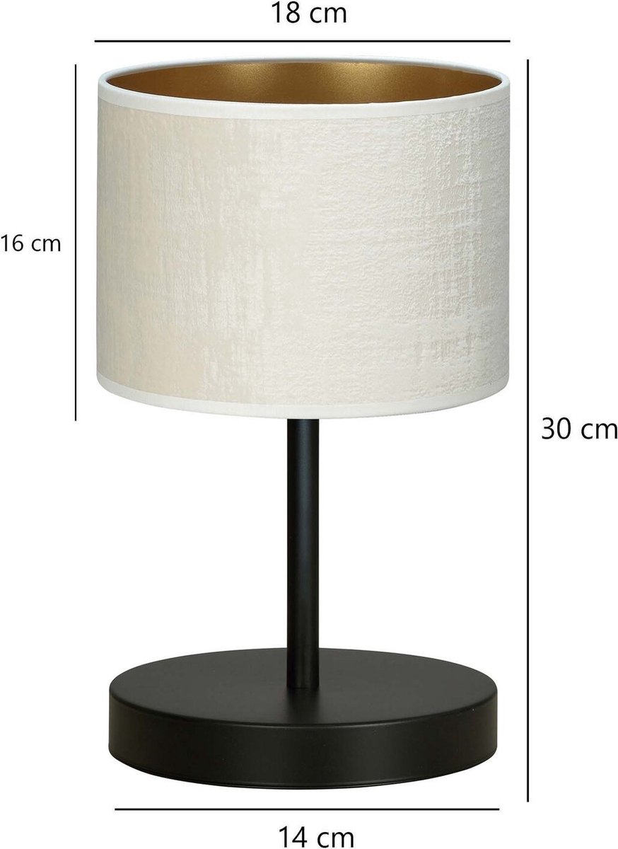 Emibig Jammerbugt tafellamp beige 1x E27 - Creëer een warme sfeer in uw huis