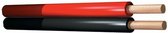 Rood/Zwart kabel - 2 aderig - 2x1.5mm - Rol van 100 meter