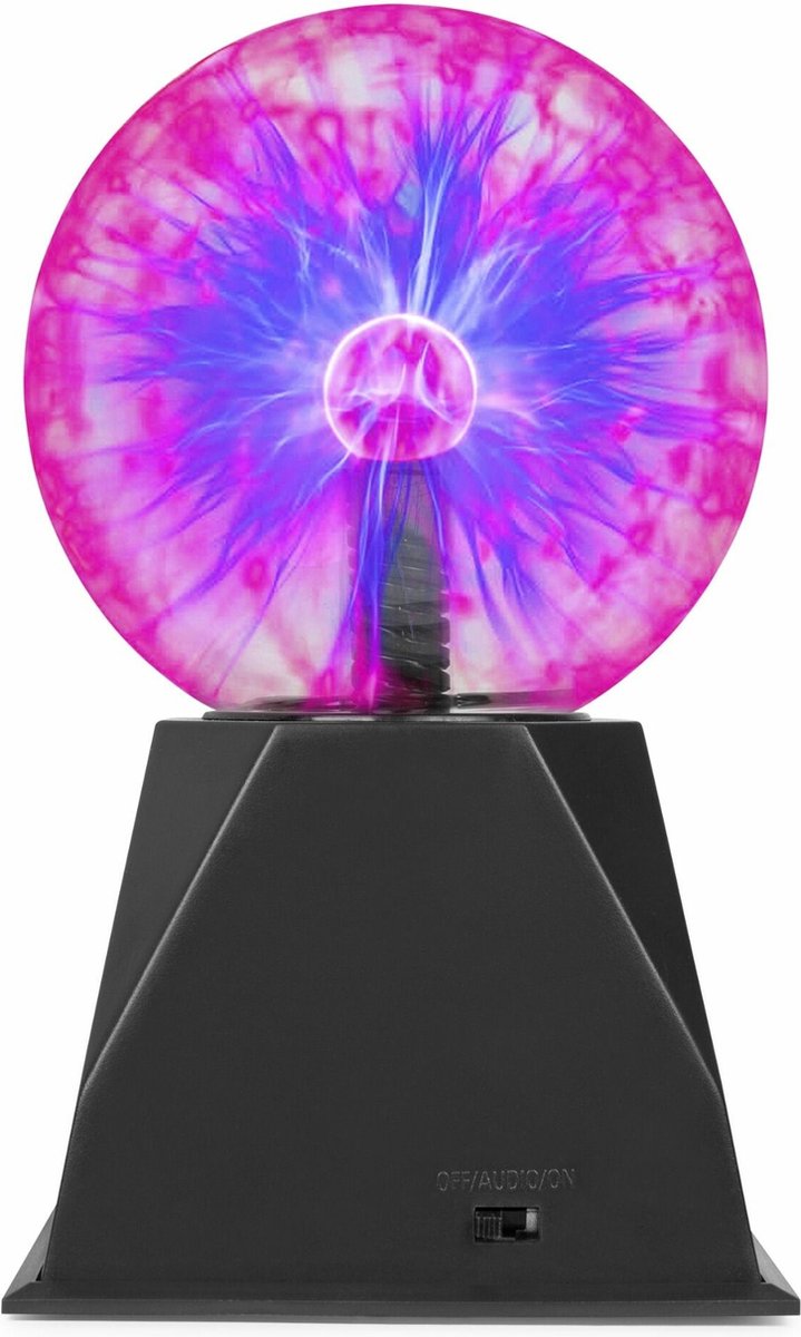 Plasma bol - Fuzzix PLB10 plasmabol 12,5cm - Aanraakgevoelig - Extra dik glas